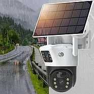 Уличная WiFi камера видеонаблюдения с солнечной панелью