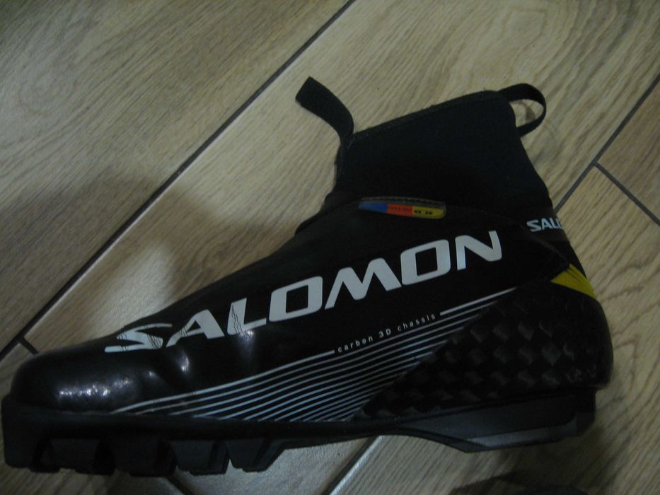 Ботинки лыжные Salomon carbon 3Dchassis SNS pilot.