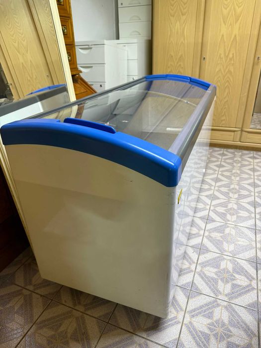 ZAMRAŻARKA skrzyniowa z Niemiec  z przeszkloną pokrywą 171L DOWÓZ