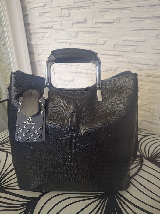 Шкіряна сумка рептилія