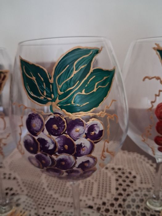 Conjunto copos pintados à mão483748258430341122