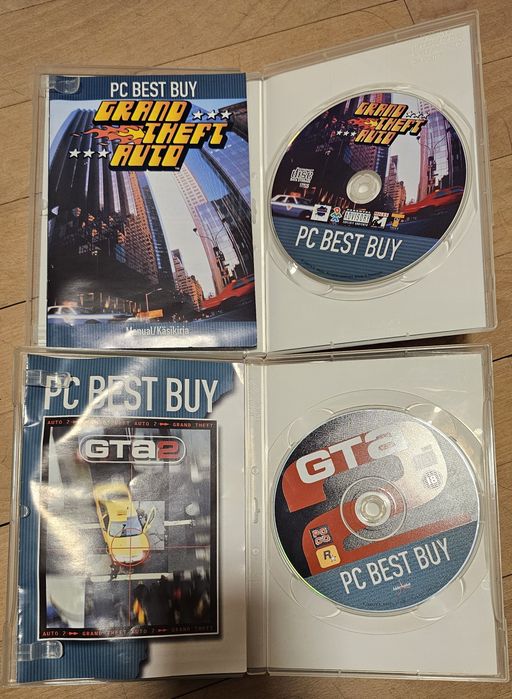 Zestaw GTA I i GTA 2 Pc gra Grand Theft Auto unikat