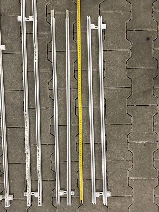 Karnisz szyna aluminiowa podwójna 2x1m DECORSYSTEM