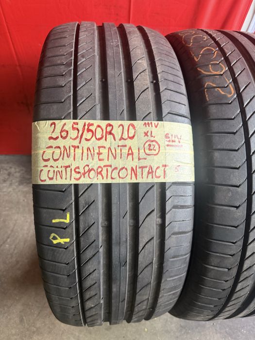 Pneus 265/50R20 Continental como novos