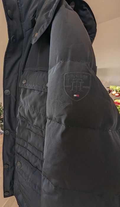 Tommy Hilfiger Kurtka Puchowa – Rozmiar L Stan Idealny Puch Naturalny