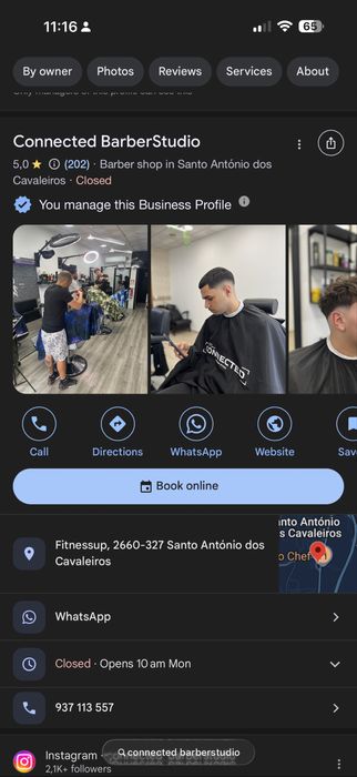 Trepasse de Barbearia em Loures