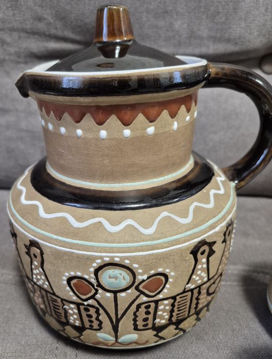 Авторский редкий кувшин  и чашки ЛКСФ