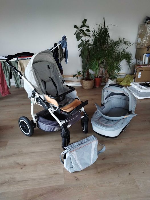 Wózek 3 w 1 Jedno Fyn dmuchane koła