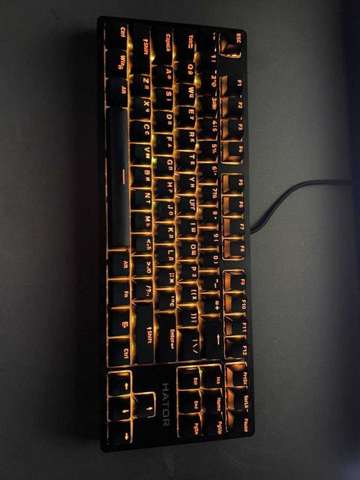 Клавіатура HATOR Rockfall 2 Optica Black TKL