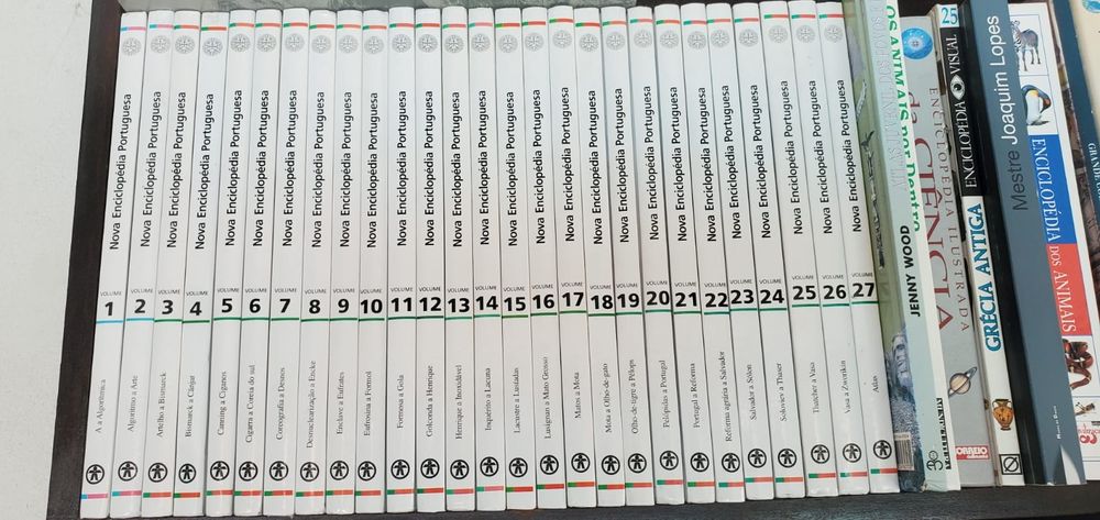 Livros e coleções de livros.