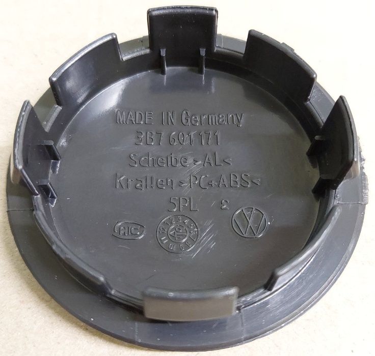 Ковпачки заглушки для дисків VW 65мм 3B7601171 Ковпачки на диски Фольц