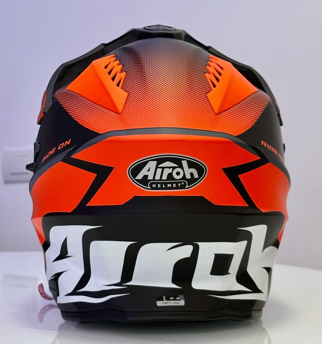 Capacete NOVO Airoh Commander Orange Matt (45% Desconto) Tamanho L