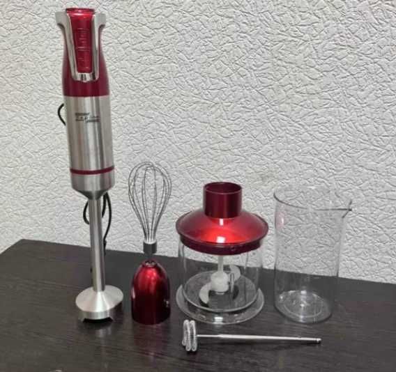 Занурювальний ручний блендер з мірним стаканом 5в1 Zeplin