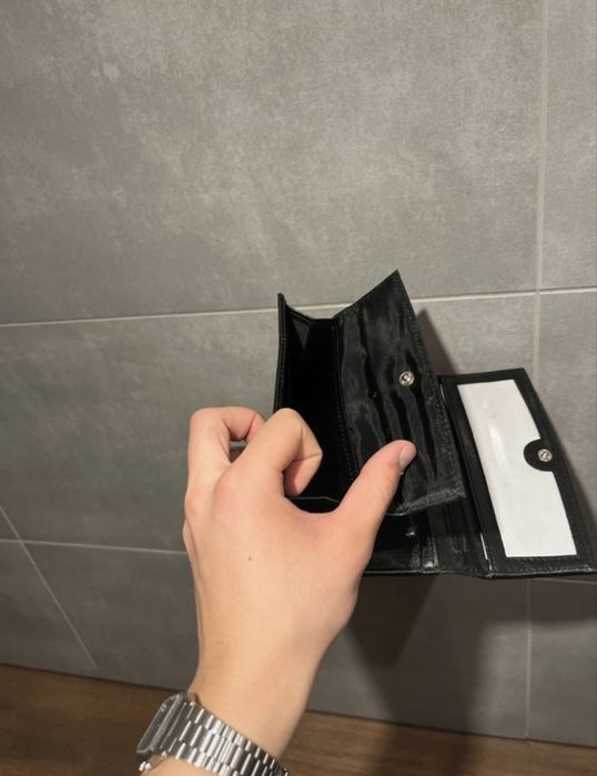 Portfel czarny Nicole elegancki