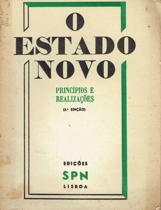 8055  O Estado Novo Princípios e Realizações