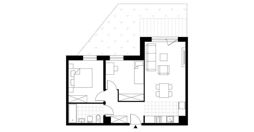 3-pokojowe mieszkanie 56m2 + taras Bez Pośredników