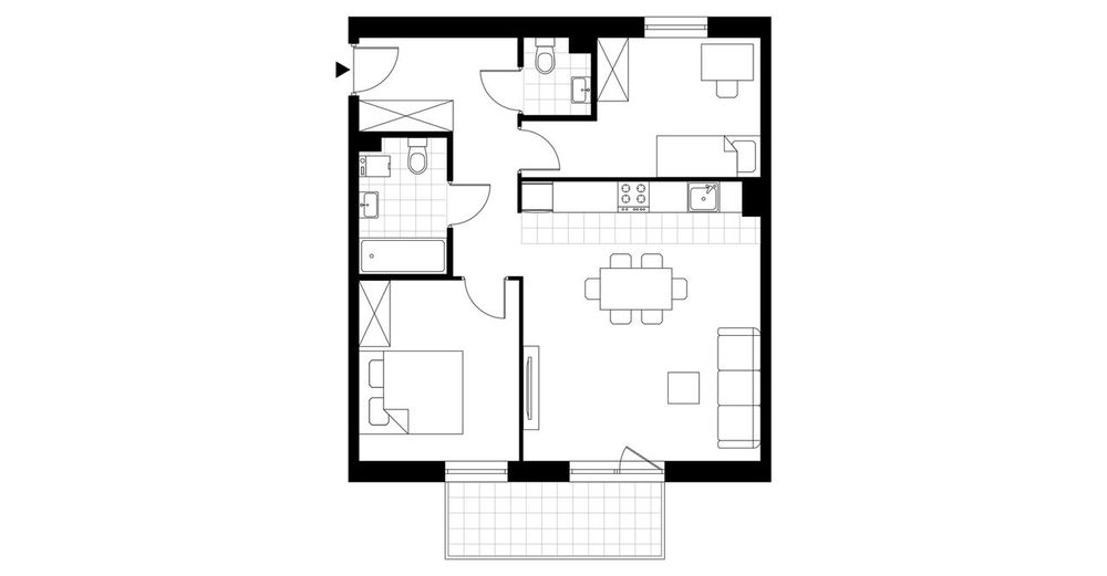 3-pokojowe mieszkanie 60m2 + balkon Bez Prowizji