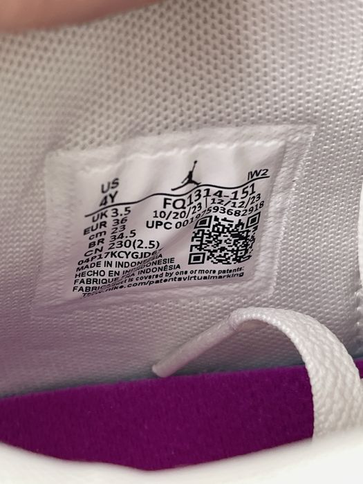 Оригинал Nike Air Jordan 4 Retro Hyper Violet GS (FQ1314 151) ретро