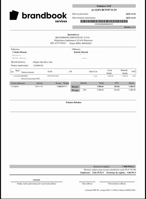 Obroża elektryczna Garmin sport pro [GWARANCJA]