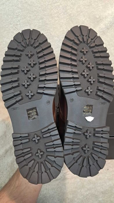 Next Męskie Botki sznurowane 43 brązowe