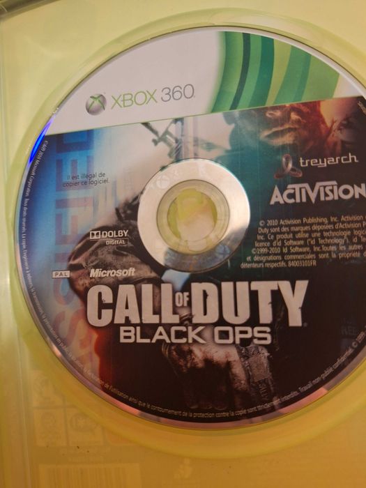 Call of Duty: Black Ops [FR] para Xbox 360 em bom estado geral. Jogo completamente em francês