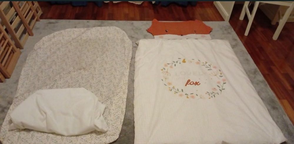 Cama montessori 140x70 + colchão e edredão