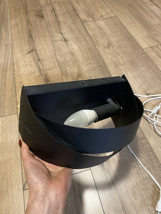 Metalowy czarny kinkiet loft lampa ścienna