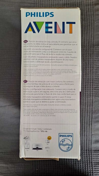 Bomba tira leite eléctrica individual conforto Philips Avent