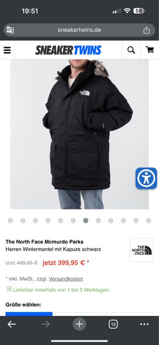 Парка пуховик The north face розмір Л