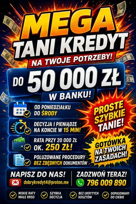 Kredyty konsolidacyjne, Inwestor, Pożyczki bez bik i krd,  Kredyty gotówkowe