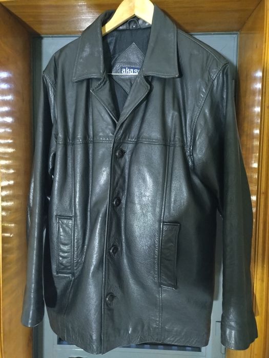 Blusão de couro homem