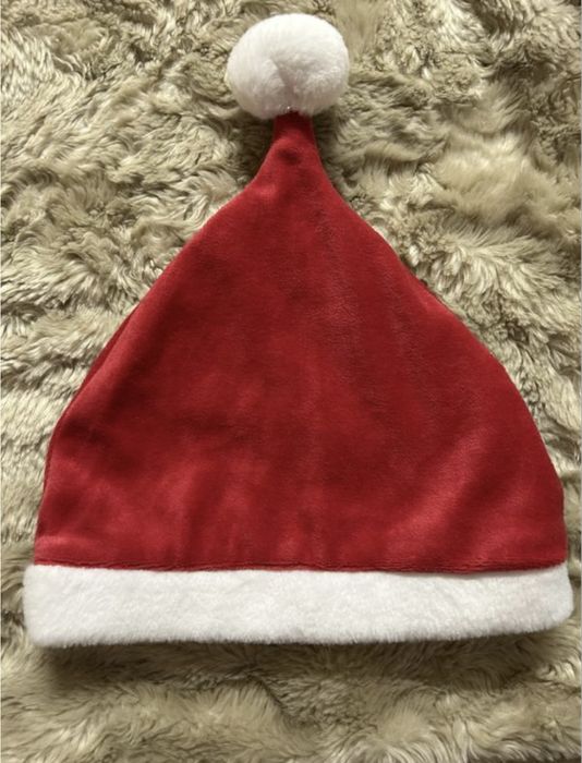 Оксамитова Новорічна шапка санта-клауса р. 56, р 80