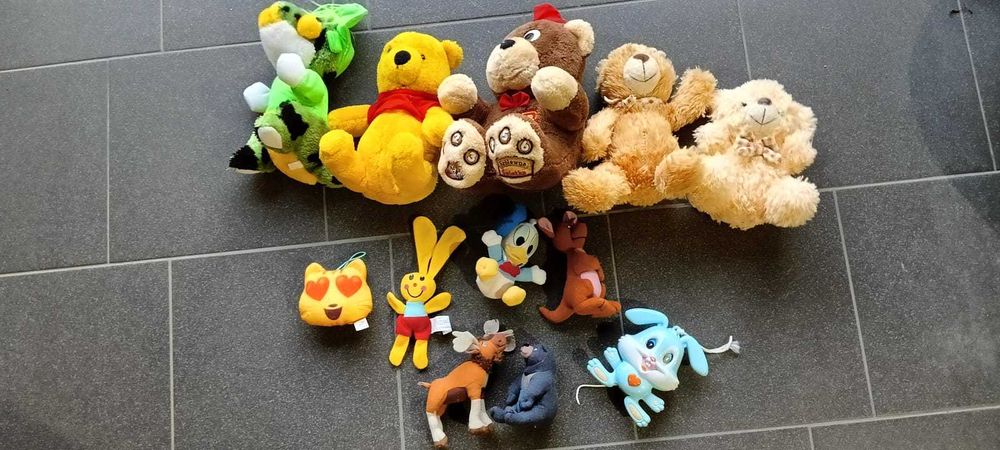 Pluszowe misie 4szt i inne 4 free