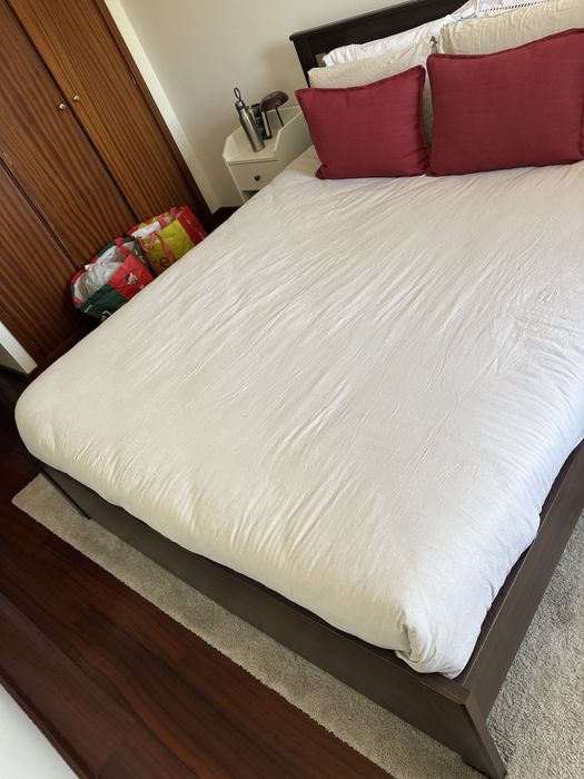 Cama SONGESAND IKEA Castanho Nogueira