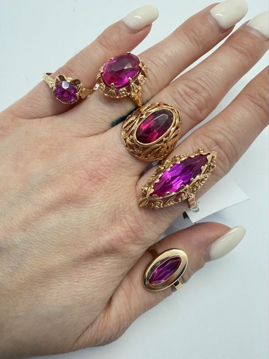 Золотые кольца перстни маркизы