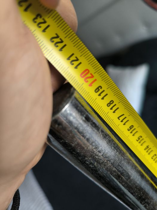 Barra de musculação 120 cm + 2 discos de 5kg