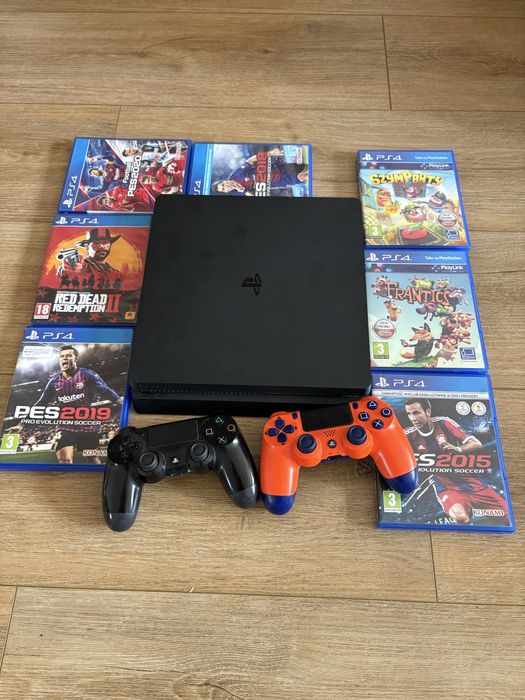 Playstation 4 slim 500gb  (ps4)+7gier