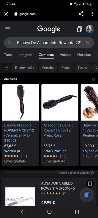 Escova De Alisamento Rowenta