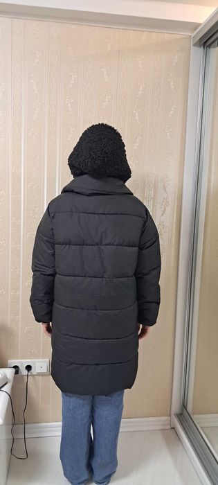 Зимове пальто з тедді вставками