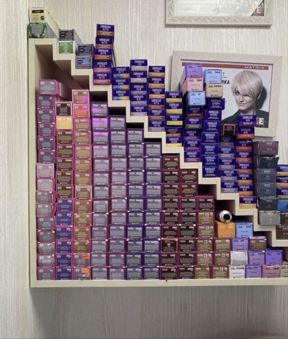 Колор бар для красителей салон