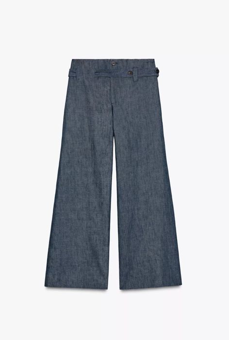 %% Spodnie z szerokimi nogawkami ZARA