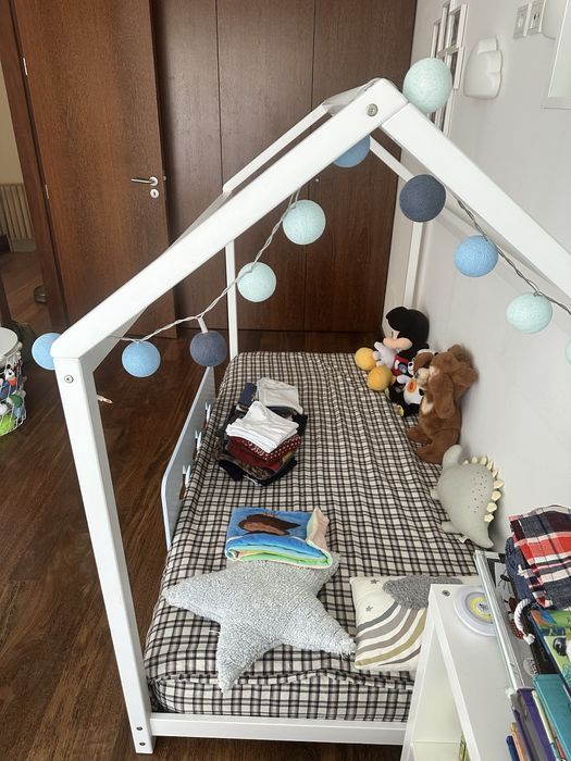Cama tenda montessori kids house