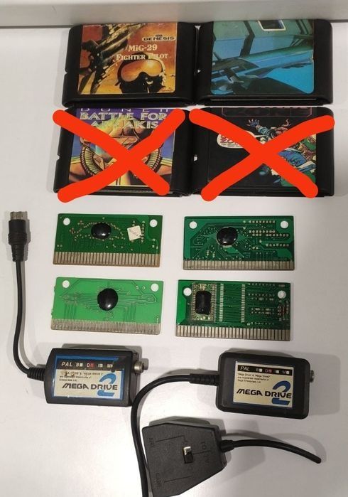 Лот картриджей 5шт Sega 16bit +