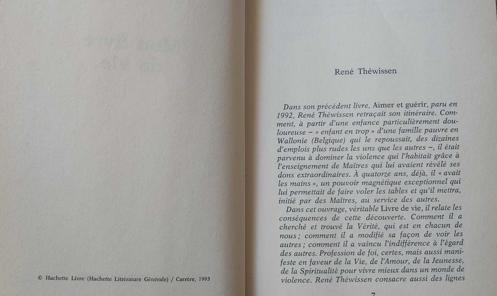 Mon Livre de Vie - René Théwissen