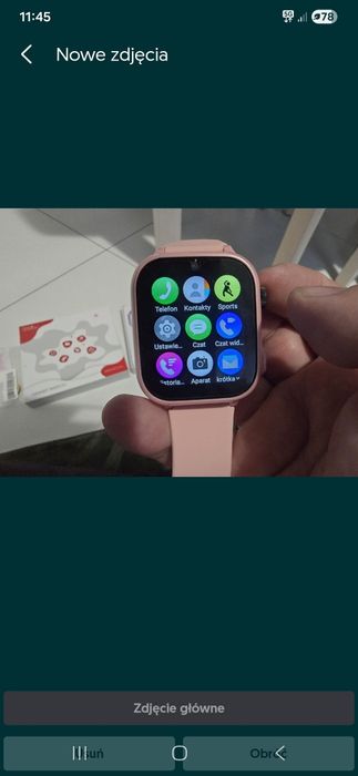 Smartwach Zegarek Bluetooth WiFi Gry Gips Youtube Telefon 4G LTE