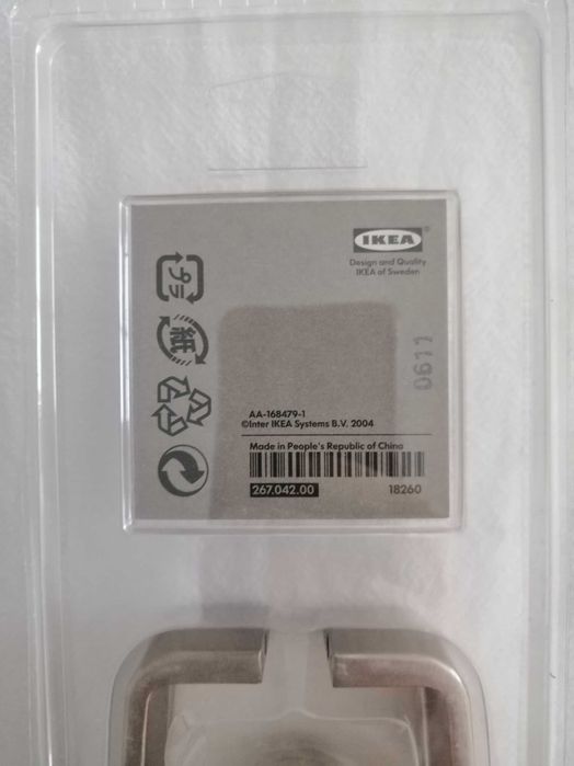 Puxador cromado para porta (2 unidades)64740477998467122