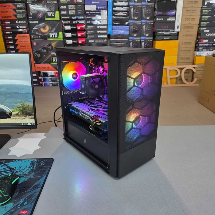 Компютер Новий Ryzen 5 3600 PRO, 16GB DDR4, Sapphire RX 580, SSD 480GB