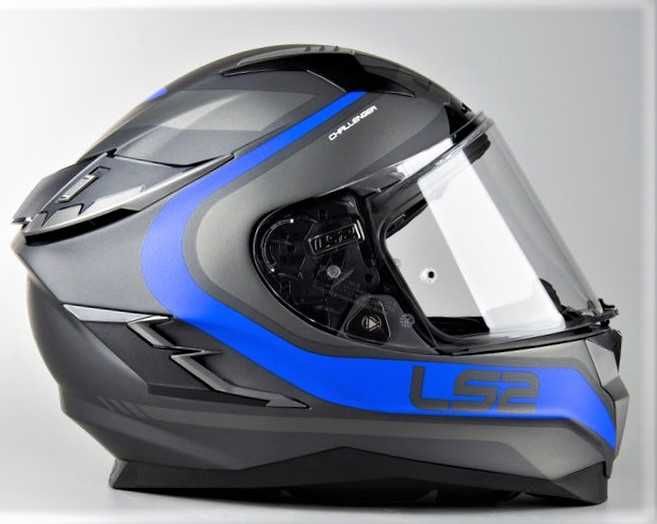 Capacete NOVO LS2 Challenger Titanio matt_blue (44% DESCONTO) Tam XS
