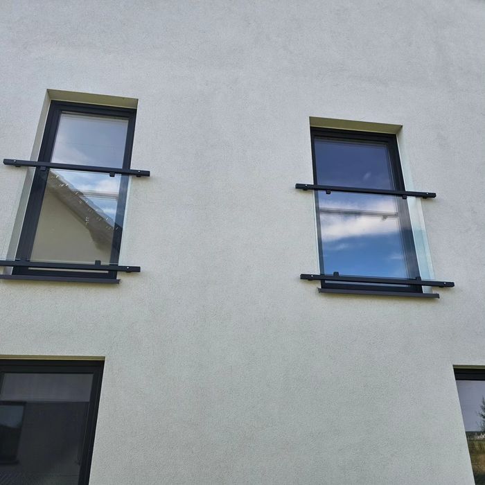 PROMOCJA!!! Balkon francuski aluminium stal nierdzewna szkło