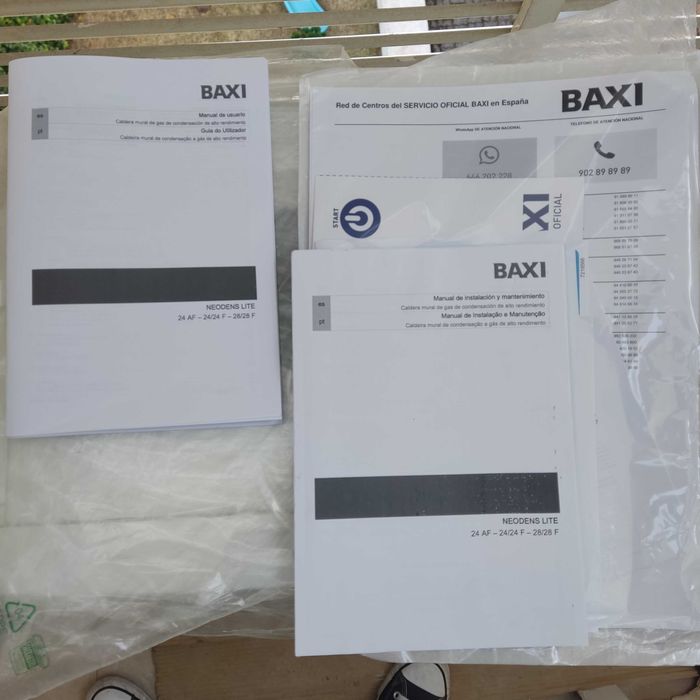 Caldeira BAXI mista por acumulação com deposito ROCA